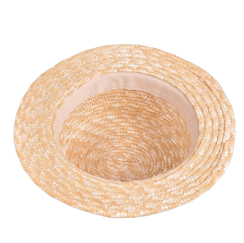 Cute Girls Straw Hat Bowknot Sun Hat 52-54Cm - Sheseelady