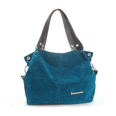 Handbag Women Shoulder Bag Female Large Tote Bag Soft Corduroy Leather Bag Crossbody Messenger Bag For Women - Sheseelady