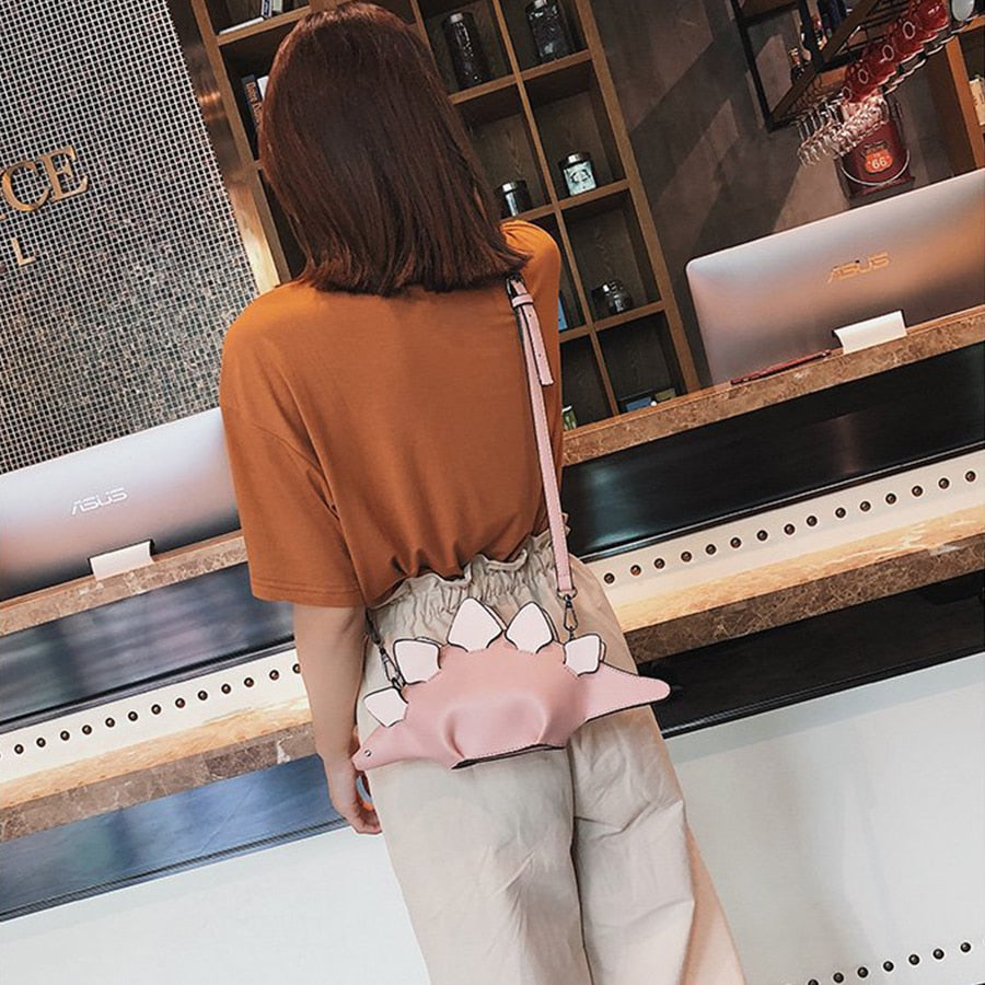 Creative Chameleon Cartoon Handbags Flap 3D Funny Dinosaur Animal Messenger Bag Panelled Shoulder Crossbody Bags Girl Gift - Sheseelady