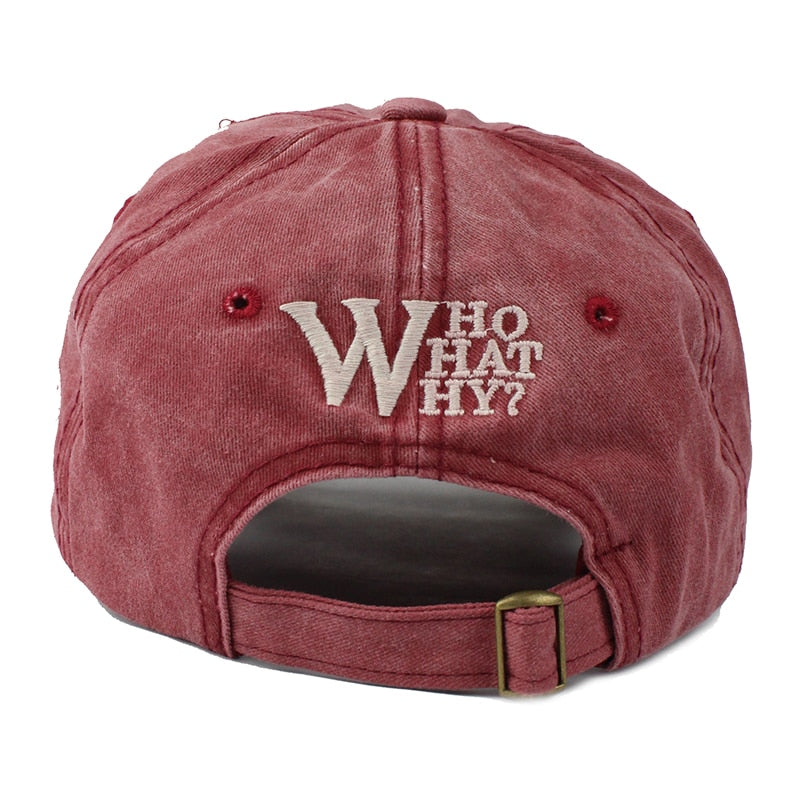 Embroidery Letter W Baseball Cap - Sheseelady