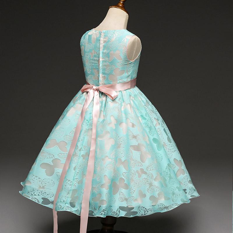 Fancy Butterfly Kids Wedding Flower Girls Dress - Sheseelady