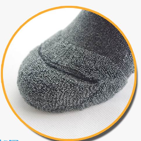 6Pcs=3Pairs/Lot Invisible Towel Style Cotton Socks Stripe Boat Anti Slip, High Qualtiy New Big Size For Men'S - Sheseelady