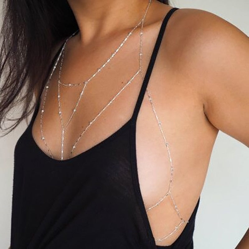 Body Chain Cross Beads Jewelry For Women - Sheseelady
