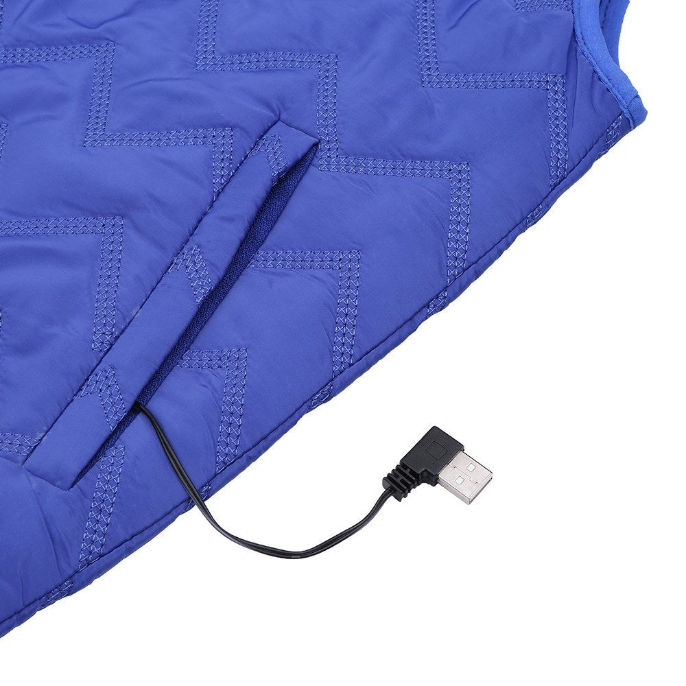 Unisex Heated Vest with Rechargeable Intelligent Thermostat, Waterproof, Washable, Auto-Regulating for Winter