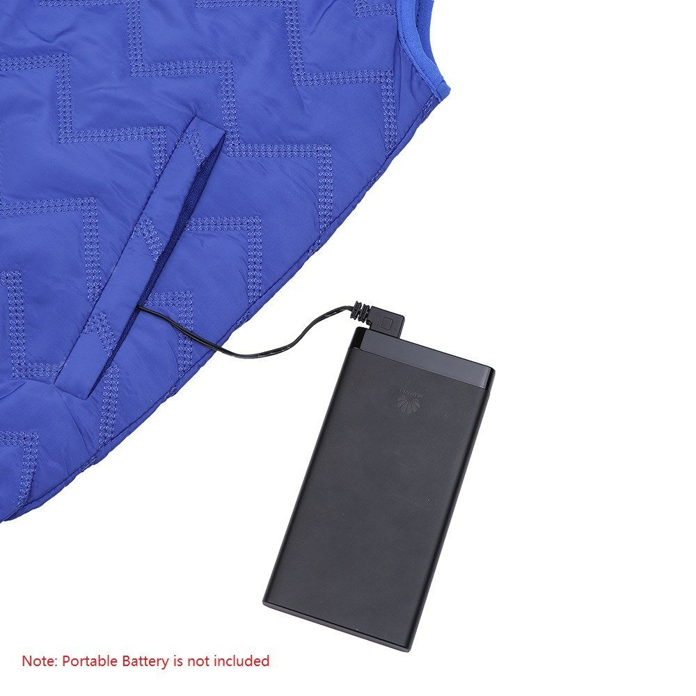 Unisex Heated Vest with Rechargeable Intelligent Thermostat, Waterproof, Washable, Auto-Regulating for Winter