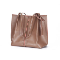 Large capacity Tote Bag female simple soft leather commuting bag College Students Leisure Fashion