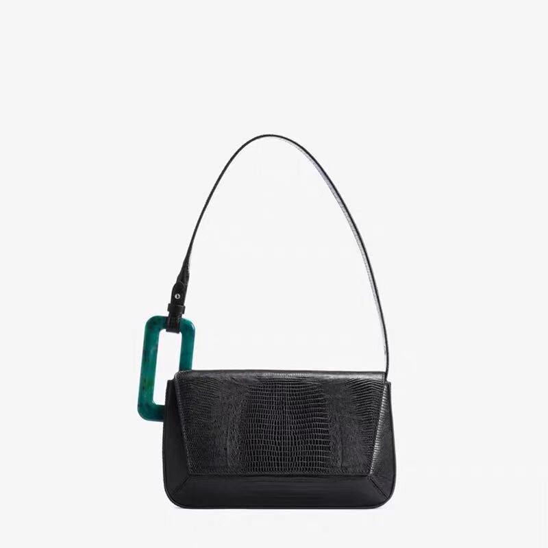 Stylish Luxury Female Long Panelled Flap Acrylic Shoulder Bag