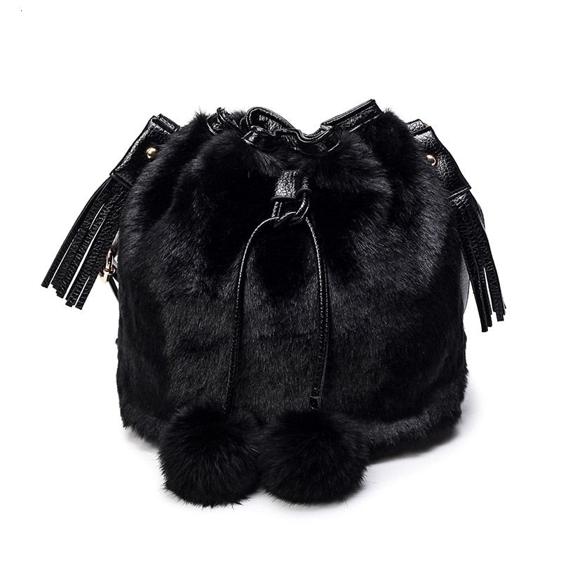 Women's Stylish Plush Shoulder Bag