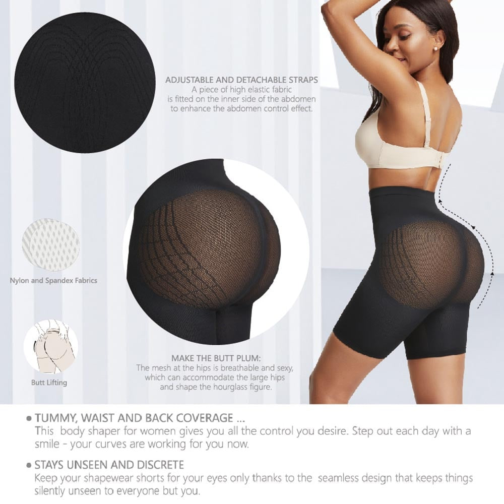 Trendy Women's Seamless Nylon Body Shapers For Butt Lift & Tummy Control