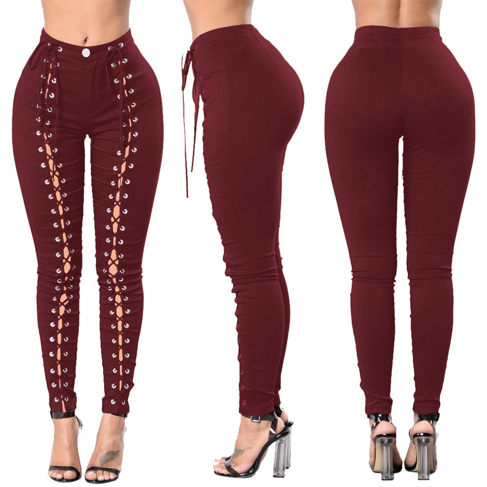 Casual Vintage Skinny Push Up High Waist Jeans Ripped Jeans For Women - Sheseelady