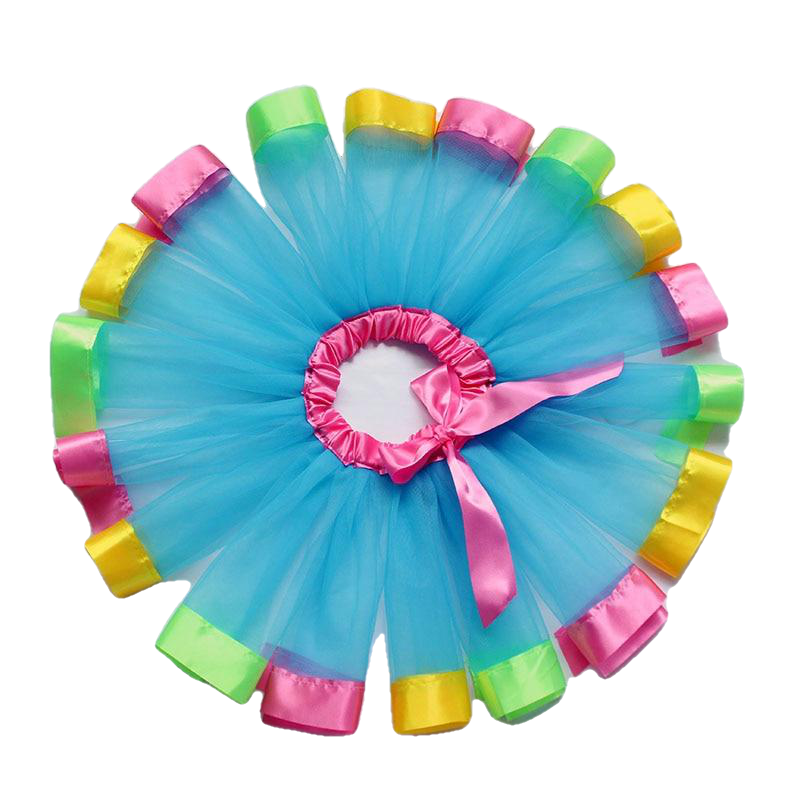 3M-8T Princess And Rainbow Tulle Skirts For Girls - Sheseelady