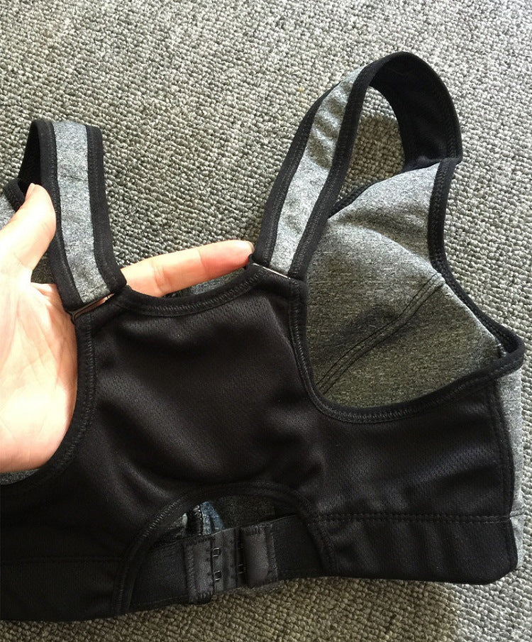 Hot Women Zipper Push Up Sports Bras Vest Underwear Shockproof Breathable Gym Fitness Athletic Running Yoga Bh Sport Tops - Sheseelady