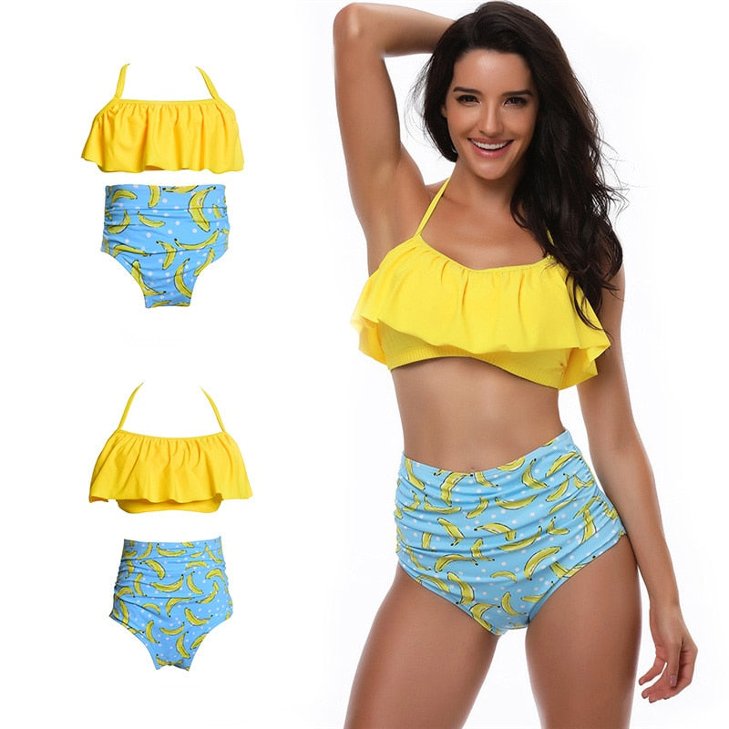 Matching Family Bathing Suits Mother Girl Bikini Set
