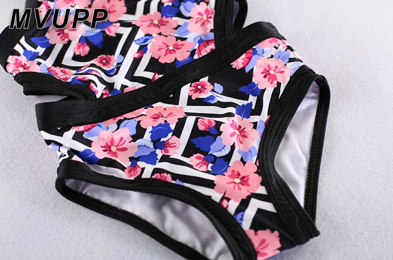 Floral Printed Clothes For Mother Daughter And Swimwear Bikini