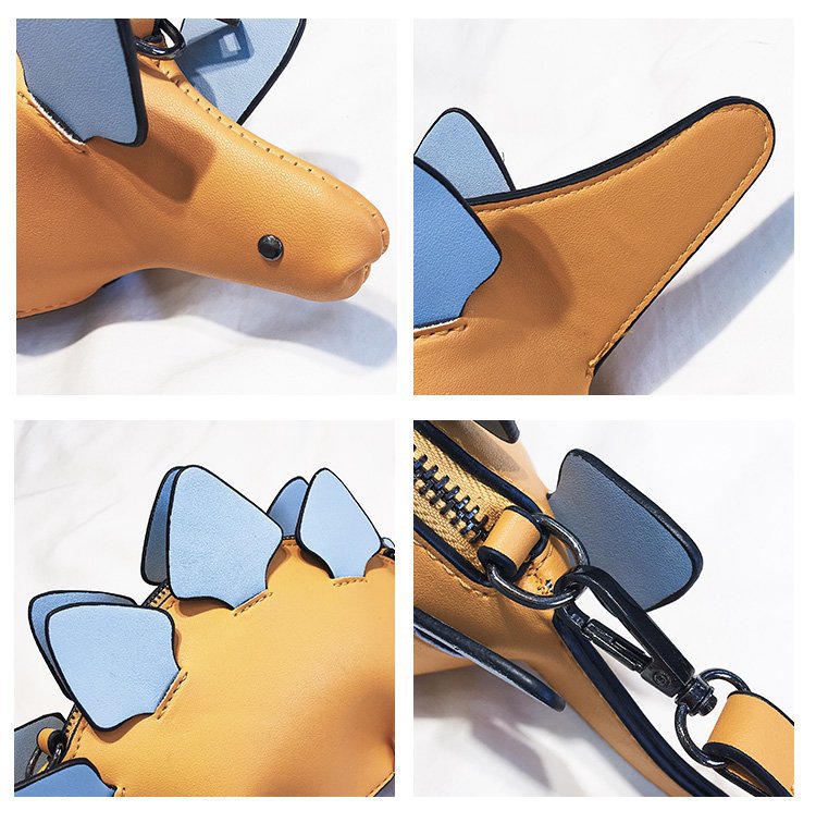 Creative Chameleon Cartoon Handbags Flap 3D Funny Dinosaur Animal Messenger Bag Panelled Shoulder Crossbody Bags Girl Gift - Sheseelady