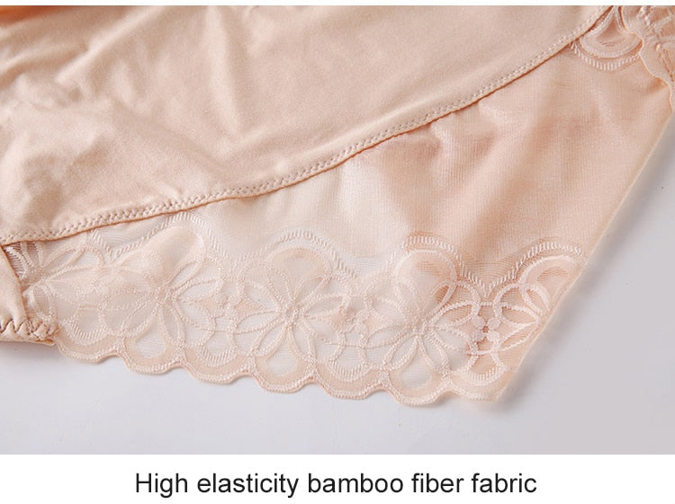 Large Size High Waist Panties For Women Underwear Ladies Big Size Briefs Plus Size Transparent Sexy Lace Panties Female 5Xl 6Xl - Sheseelady