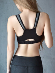 Hot Women Zipper Push Up Sports Bras Vest Underwear Shockproof Breathable Gym Fitness Athletic Running Yoga Bh Sport Tops - Sheseelady