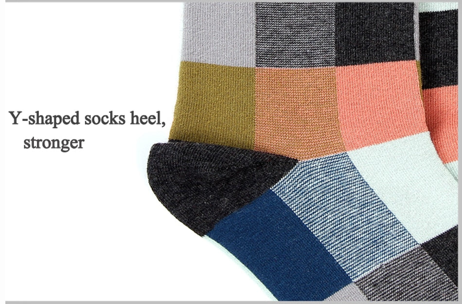 5 Pairs/Lot Combed Cotton Men'S Socks Compression Socks - Sheseelady