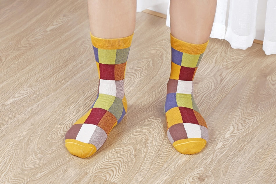 5 Pairs/Lot Combed Cotton Men'S Socks Compression Socks - Sheseelady