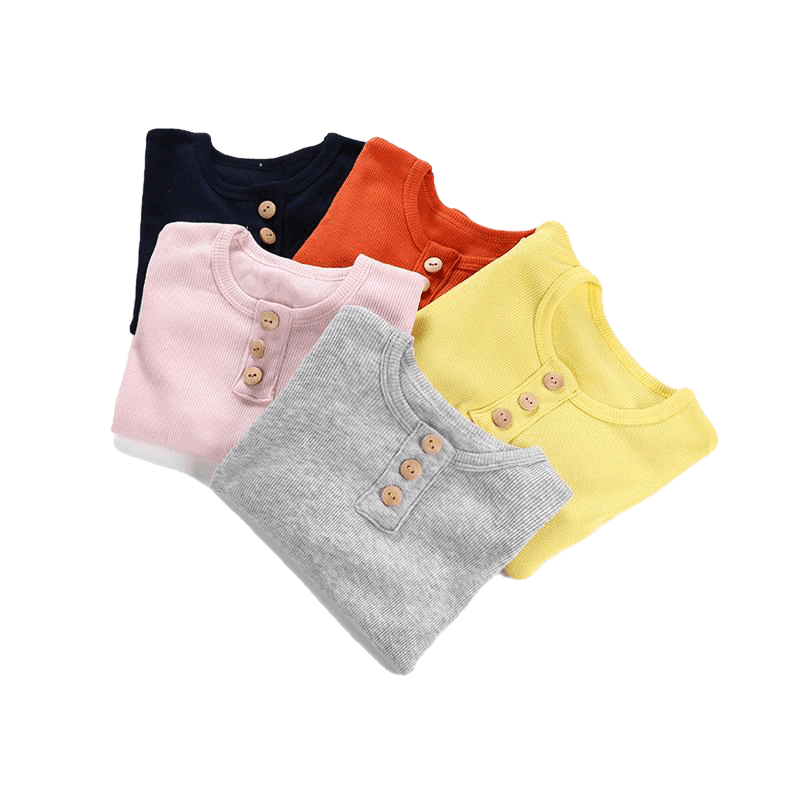 Elegant Nightwear Solid Color Pajamas Set For Unisex Kids - Sheseelady