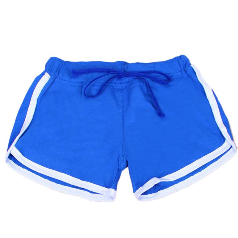 Esportes Fast Drying Drawstring Women Shorts Casual Anti Emptied Cotton Contrast Elastic Waist Correndo Short Pants - Sheseelady