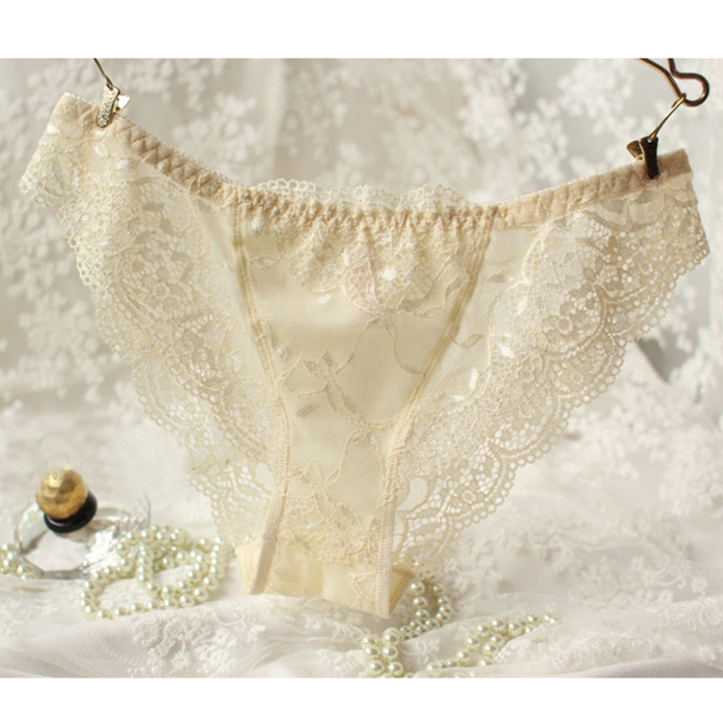 Sexy Solid Color Women's Lace 3/4 Cup Push Up Bra & Briefs Set 70B/75B/80B