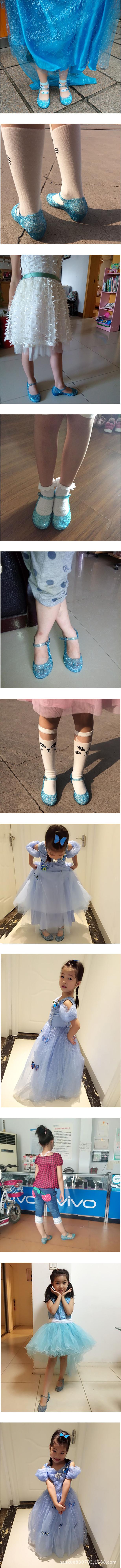 Baby Shoes Girls Sandals Anna&Elsa Kids Baby Shoes Elsa Princess And Cosplay Shoes Party And Comfortable - Sheseelady