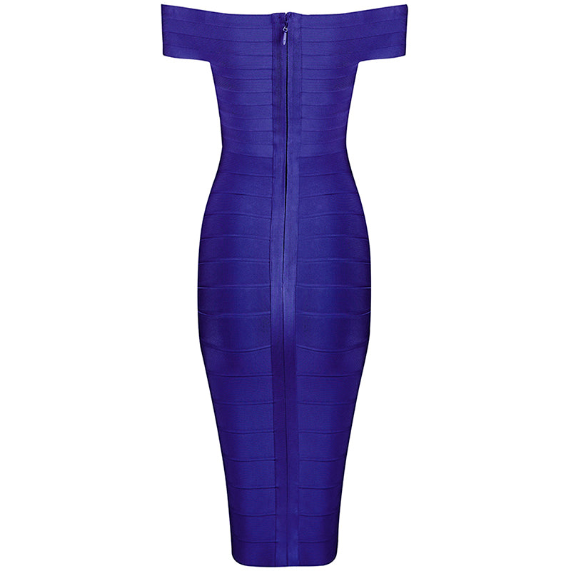 Elegant Sexy Off Shoulder Bandage Dress - Sheseelady