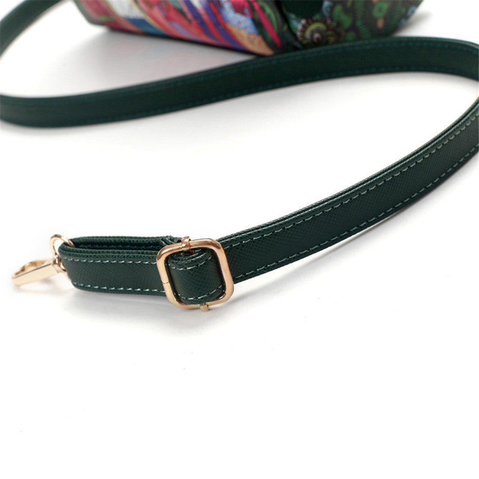 High Quality Pu Leather Ladies Ladies Green Cartoon Handbag Shoulder Bag Female Handbag - Sheseelady