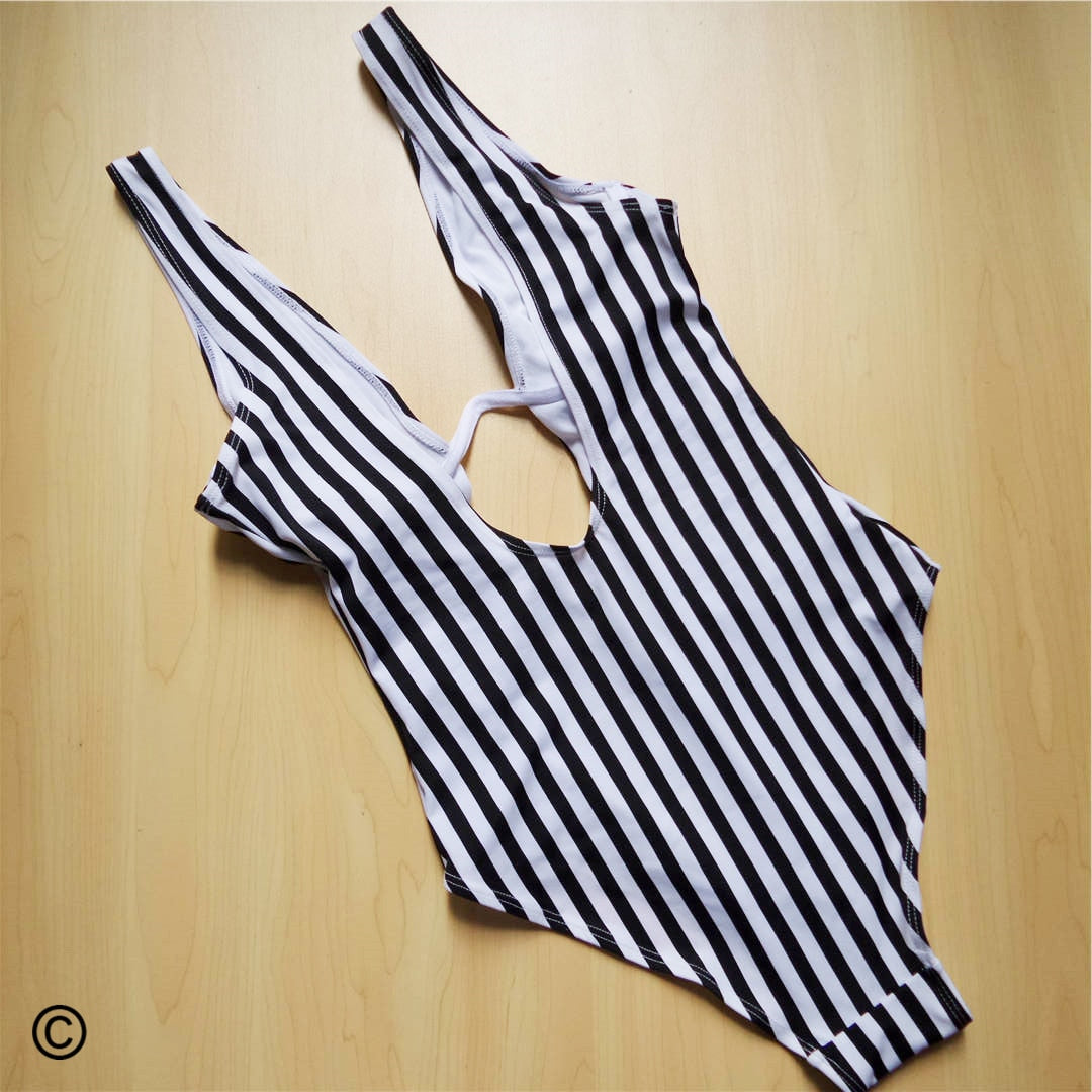 Sexy Ladies' Striped V-neck Bikini