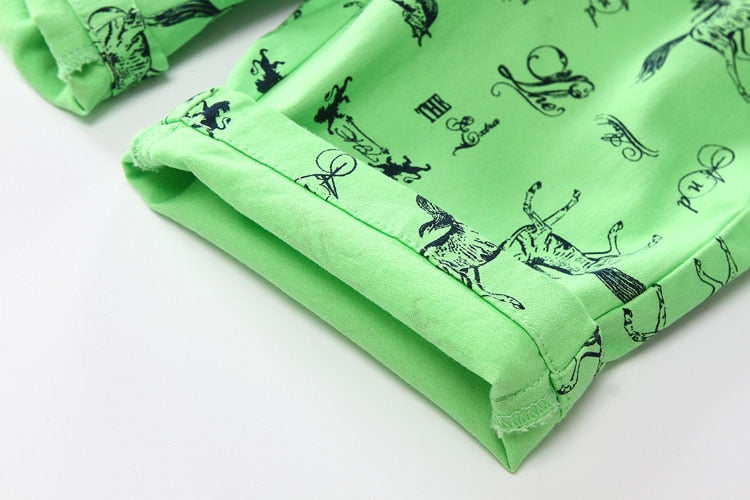 Cartoon Printed Horse Summer Shorts For Unisex Kids - Sheseelady