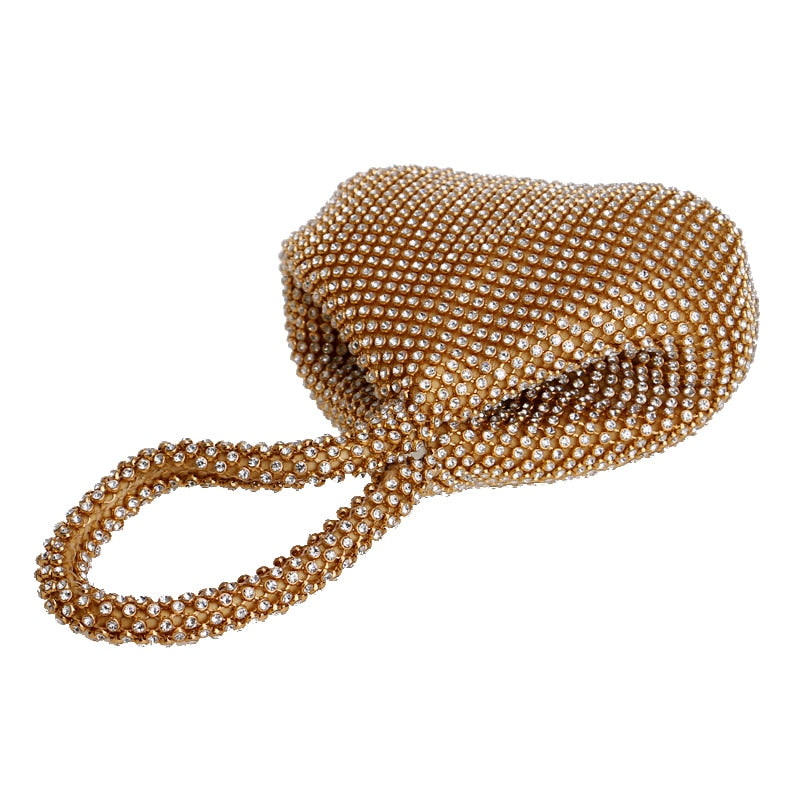 Fully Diamonds Cover Polyester Zipper Bag For New Year Gift - Sheseelady