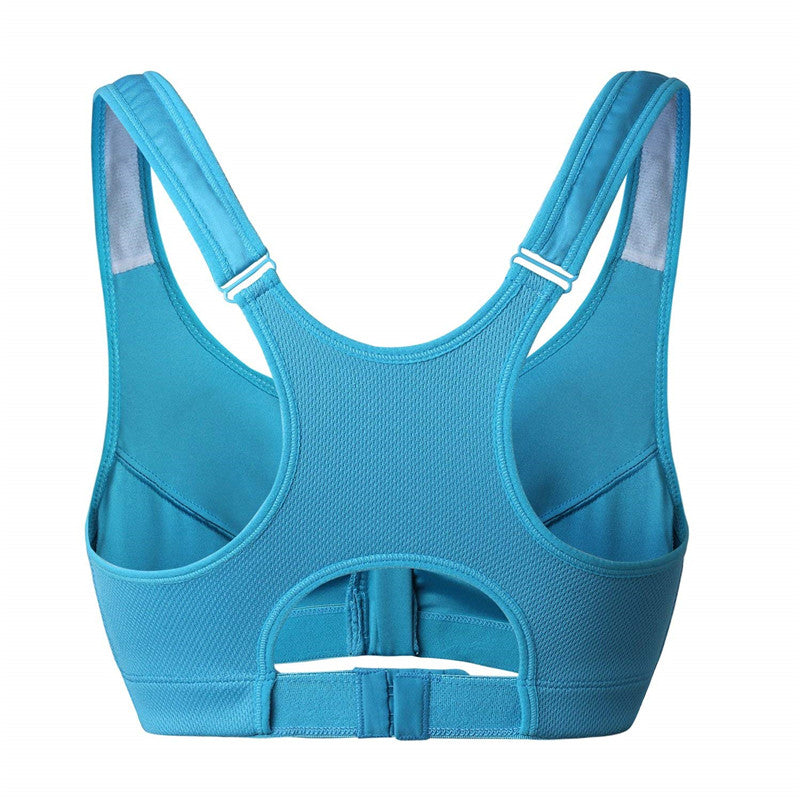 Hot Women Zipper Push Up Sports Bras Vest Underwear Shockproof Breathable Gym Fitness Athletic Running Yoga Bh Sport Tops - Sheseelady