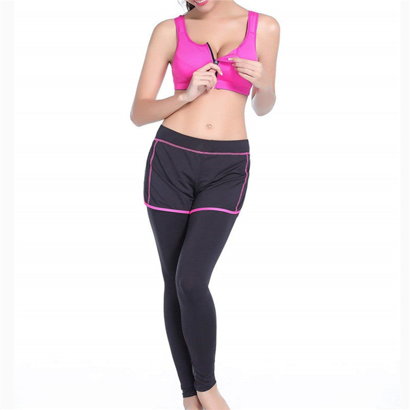 Hot Women Zipper Push Up Sports Bras Vest Underwear Shockproof Breathable Gym Fitness Athletic Running Yoga Bh Sport Tops - Sheseelady