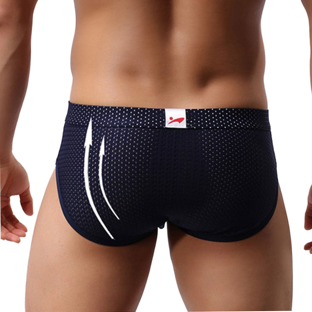 Hot Men'S Sexy Underwear U Convex Design Smooth Long Bulge Pouch Shorts Briefs Clothes