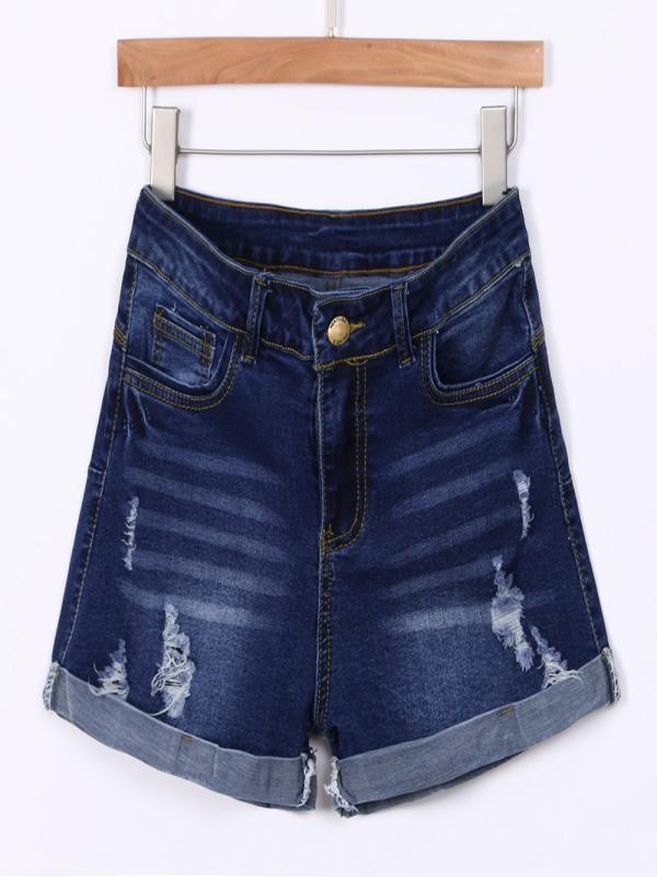 Fashion Sumemr Women'S Shorts Low Waist Ripped Hole Short Mini Jeans Denim For Women Casual Plus Size Trousers Pantalones - Sheseelady