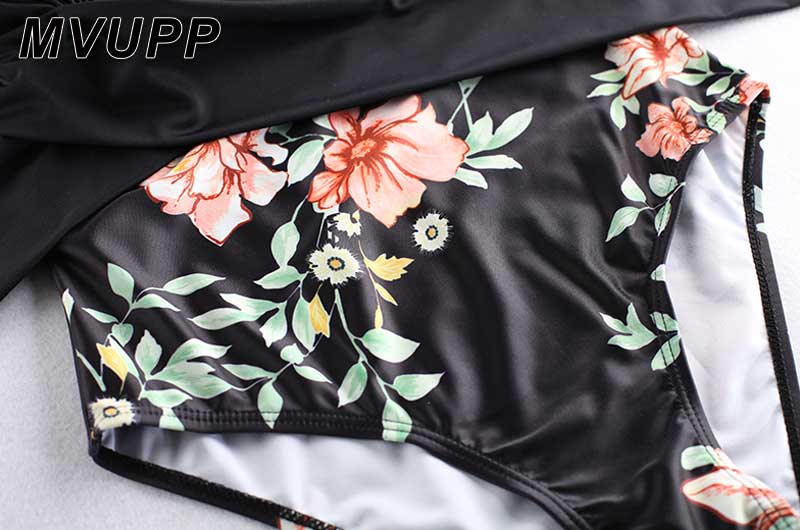 Floral Printed Clothes For Mother Daughter And Swimwear Bikini