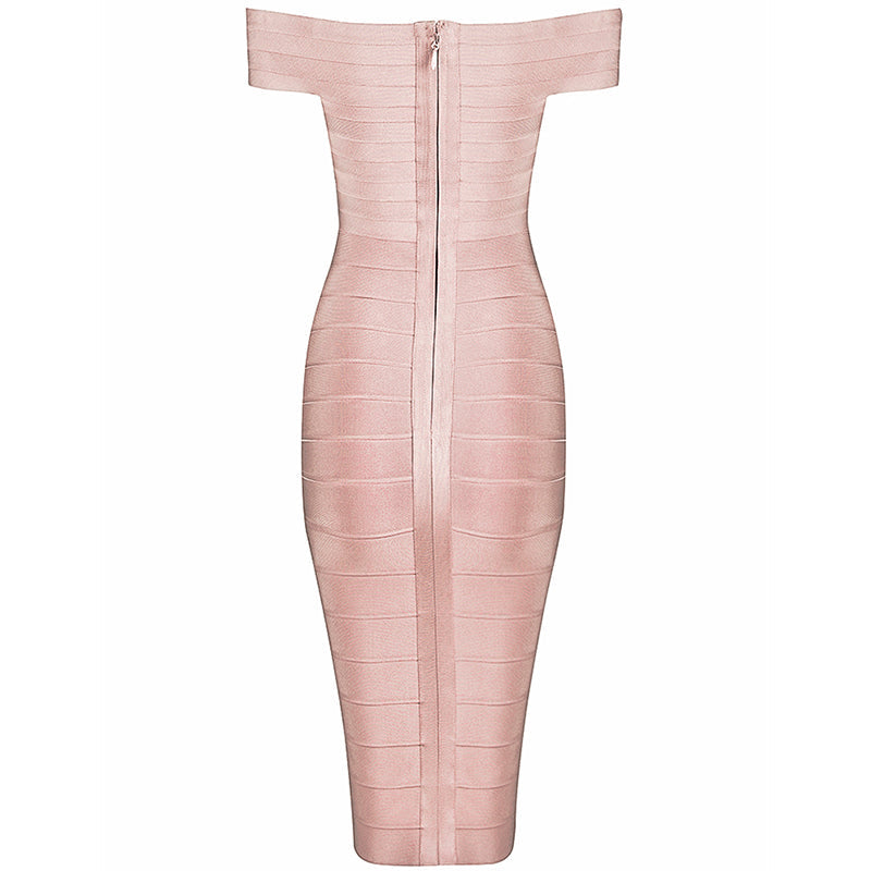 Elegant Sexy Off Shoulder Bandage Dress - Sheseelady