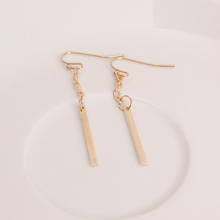 Popular Simple Long Section Of A Chain-Shaped Ear Hook Earrings
