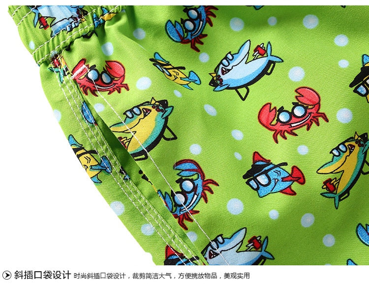 Beach Cartoon And Quick-Drying Shorts For Kids And Boys - Sheseelady