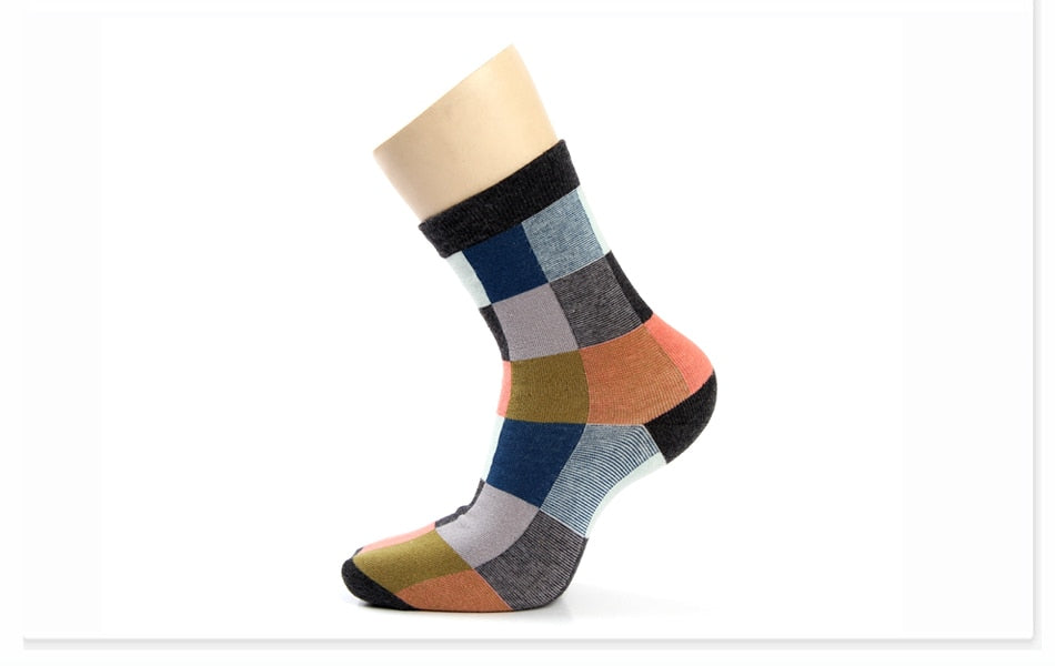 5 Pairs/Lot Combed Cotton Men'S Socks Compression Socks - Sheseelady