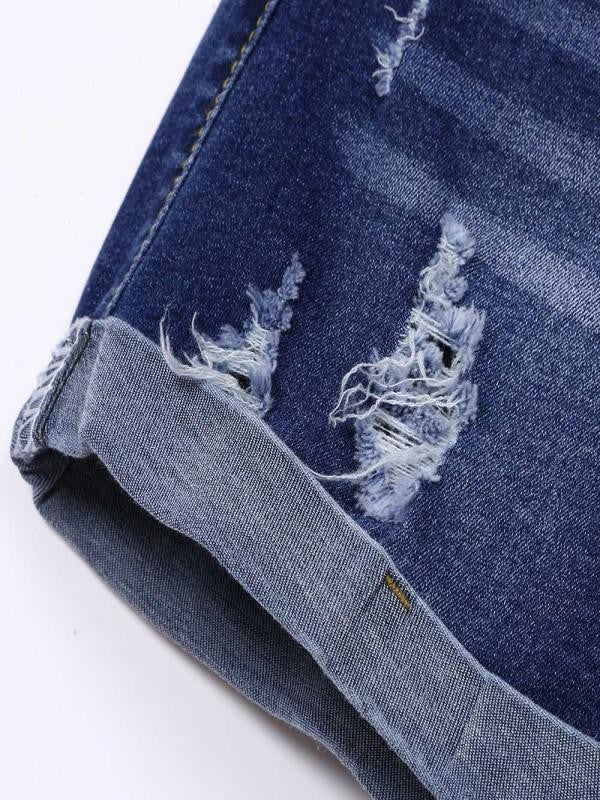 Fashion Sumemr Women'S Shorts Low Waist Ripped Hole Short Mini Jeans Denim For Women Casual Plus Size Trousers Pantalones - Sheseelady