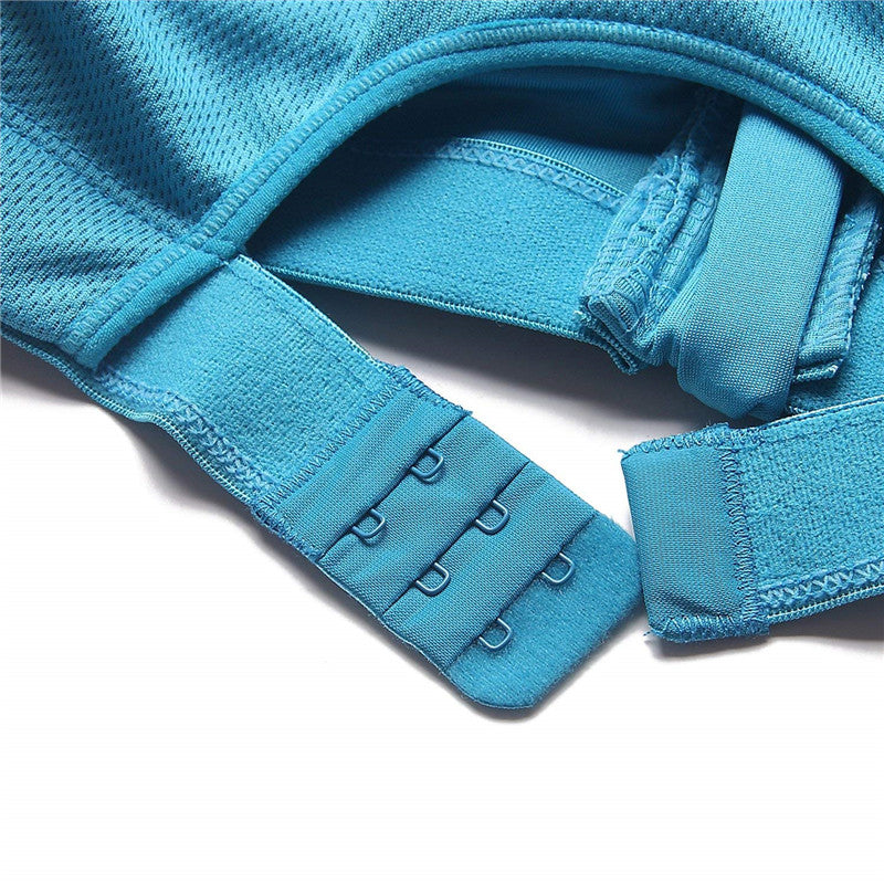 Hot Women Zipper Push Up Sports Bras Vest Underwear Shockproof Breathable Gym Fitness Athletic Running Yoga Bh Sport Tops - Sheseelady