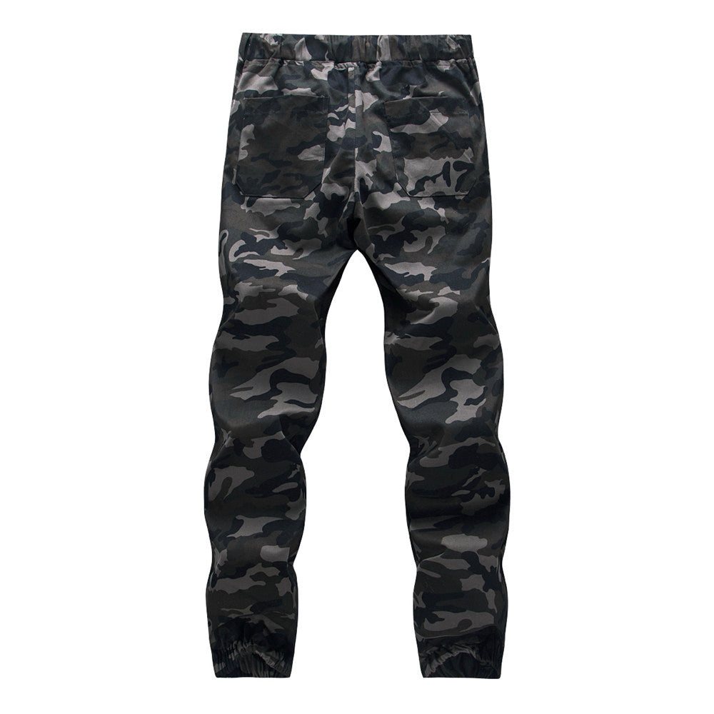 Cotton Mens Jogger Autumn Pencil Harem Pants Men Camouflage Military Pants Loose Comfortable Cargo Trousers Camo Jogger - Sheseelady