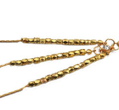 Gold Metal Head Chain Hair Jewelry For Women