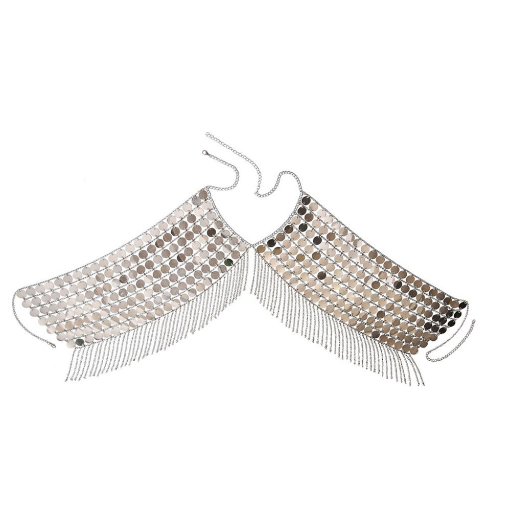 Women's Sexy Magnificent Alloy Bikini Bra Chain With Tassel