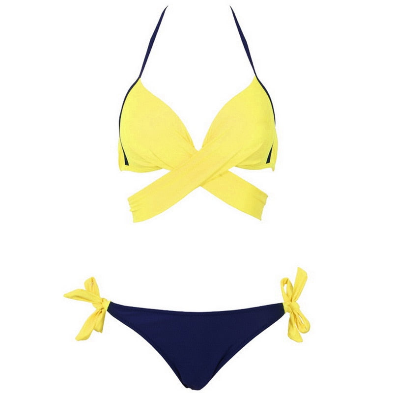Halter Bandage Bathing Suits Sexy Beachwear Bikini - Sheseelady