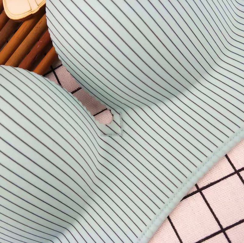 High End Brand Romantic Temptation Bra Set Women Striped Underwear Push Up Seamless Lingerie Female Sets 90C