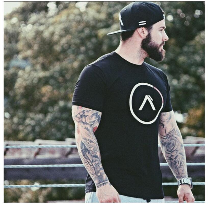 Cotton Breathable Men'S Short Sleeve Fitness T-Shirt - Sheseelady