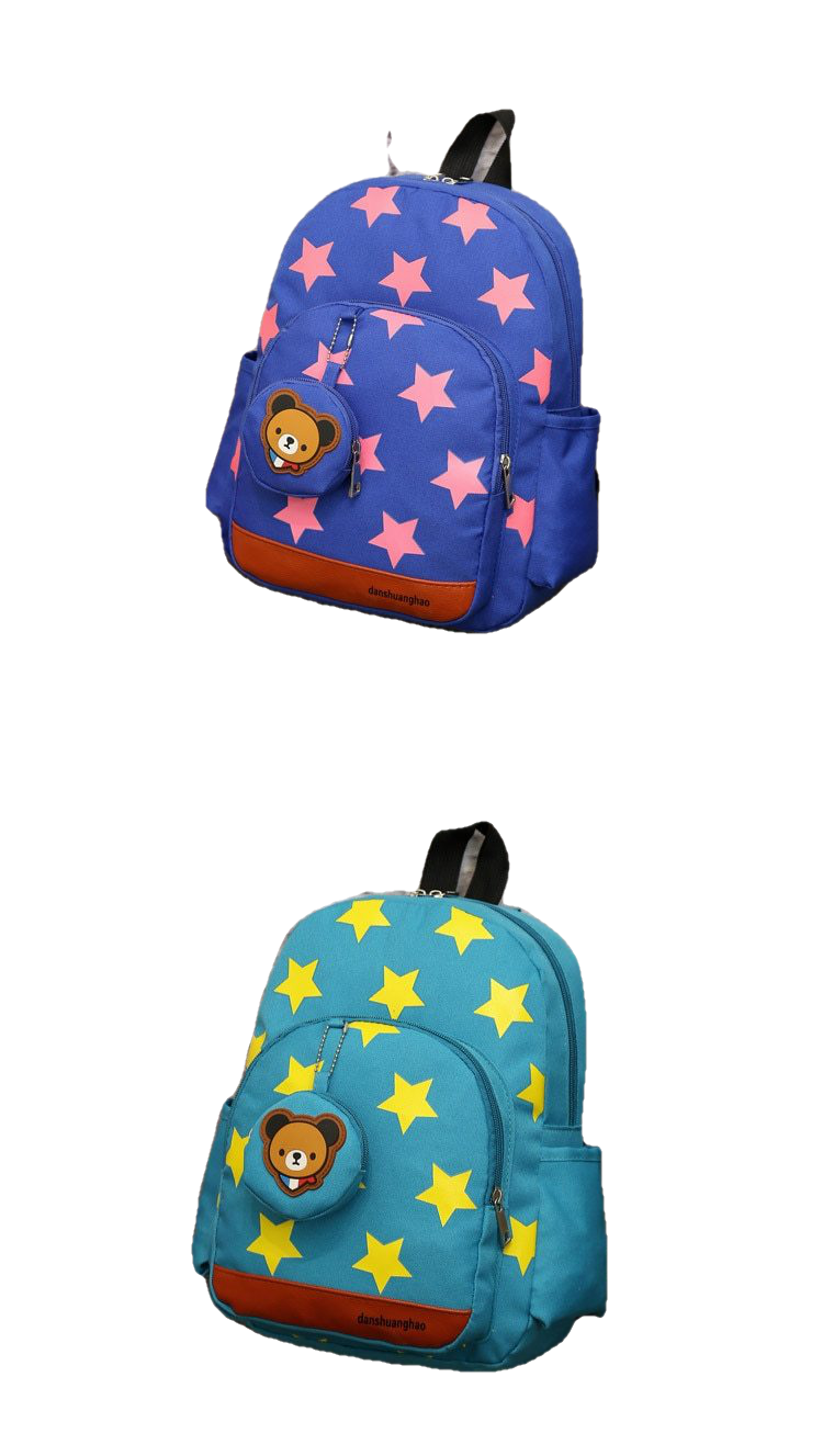 Boys Backpacks For Kindergarten Stars Printing Nylon Children Backpacks Kids Kindergarten School Bags For Baby Girls - Sheseelady